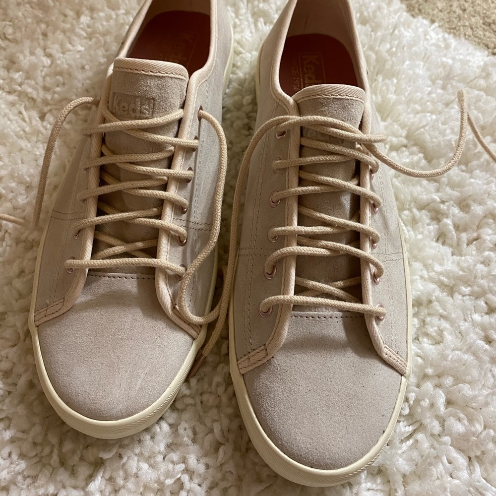 Keds Beige Suede Sneakers